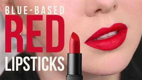 blue based red lipstick brands.